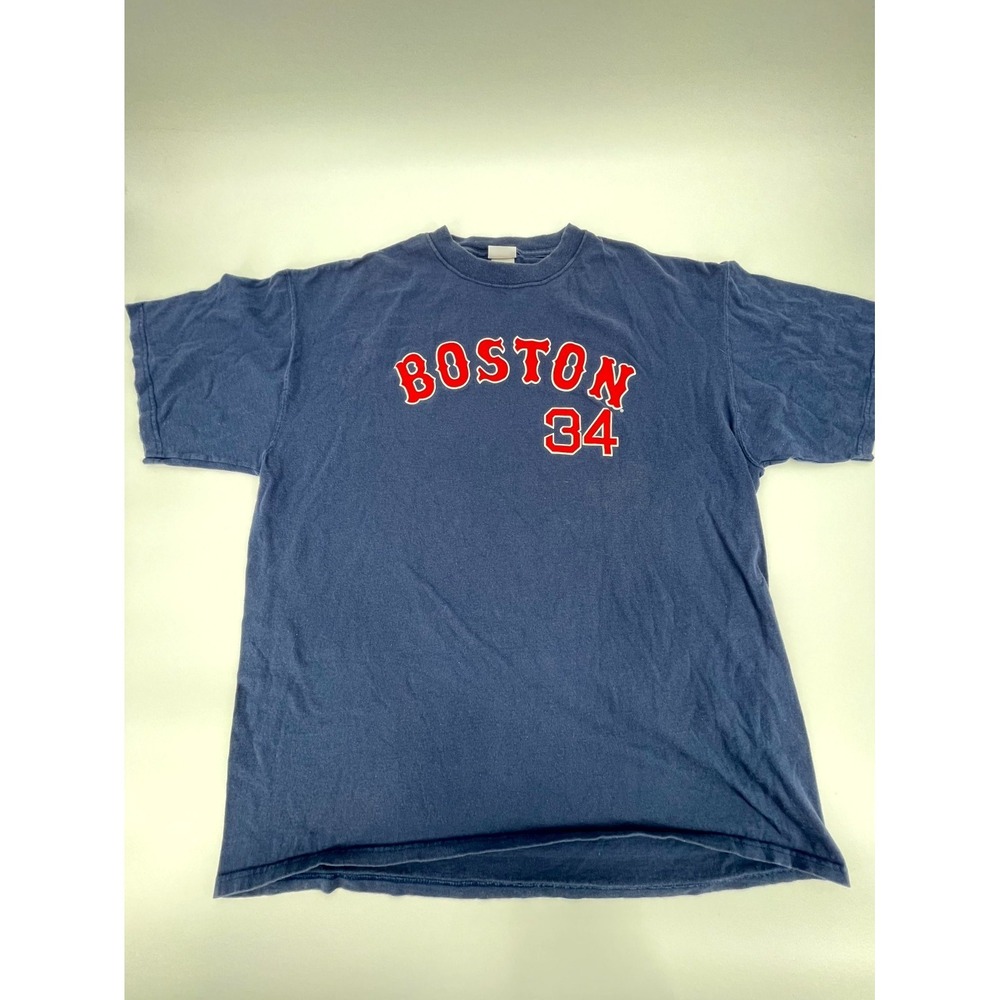 Boston Red Sox Shirt Mens 2XL Blue David Ortiz #34 CSA Baseball Team MLB Graphic